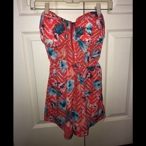 TOXIK FLOWER DRESS WITH ZIPPER IN THE FRONT